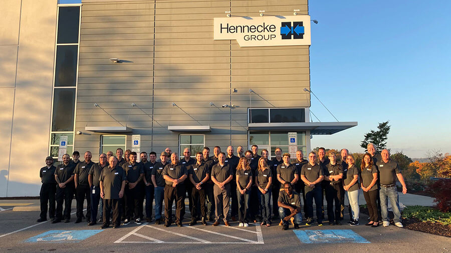 Full commitment to Hennecke customers in North America: The Hennecke Inc. team at the Open House in October 2023