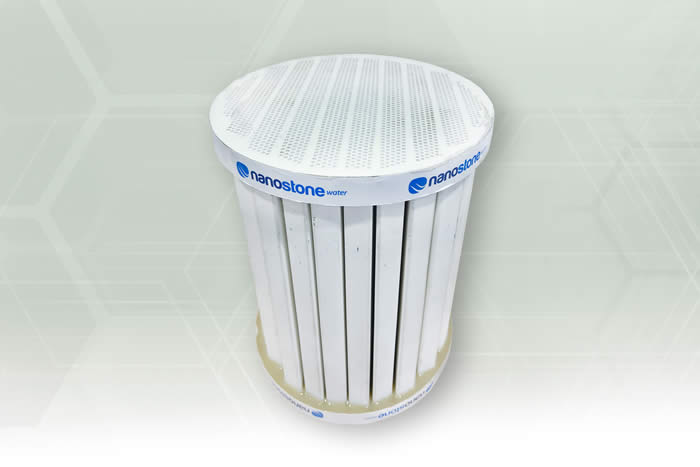 Uncoated ceramic industrial filter (show monolith)