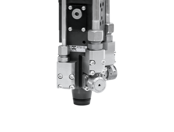 MN混合头 - 沟槽控制的直线型混合头，适于RIM弹性体应用、填料加工和喷涂应用